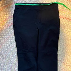 Spanx navy high rise pull on straight leg pants